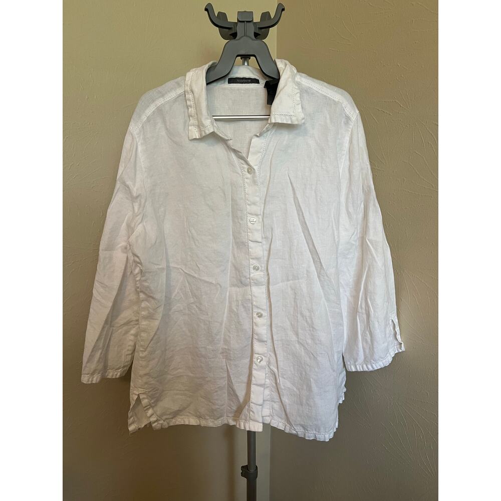 Liz Claiborne 100% Linen Top Size XL